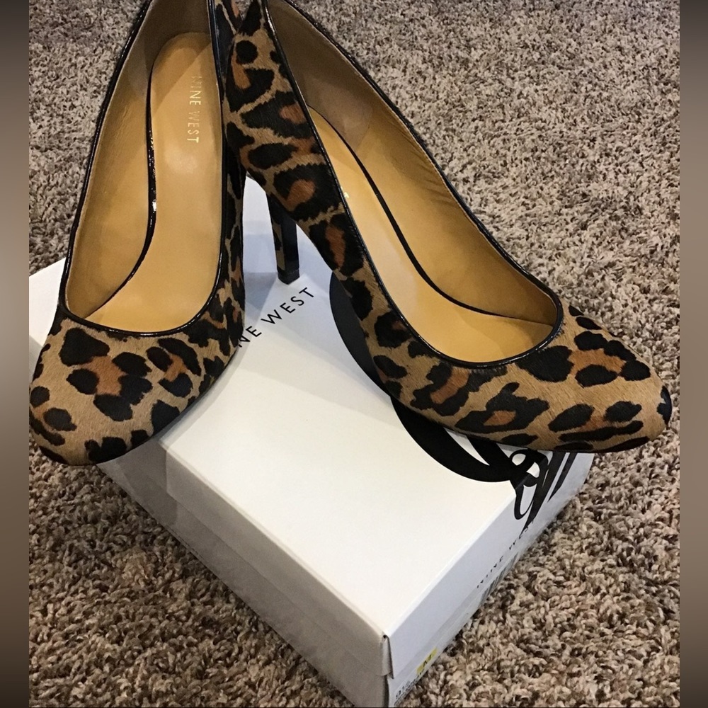 Nine West Leopard/Animal Print Heels